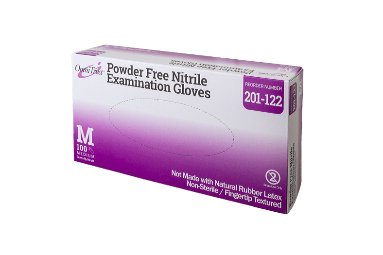 Gloves Exam OmniTrust® Medium NonSterile Nitrile .. .  .  